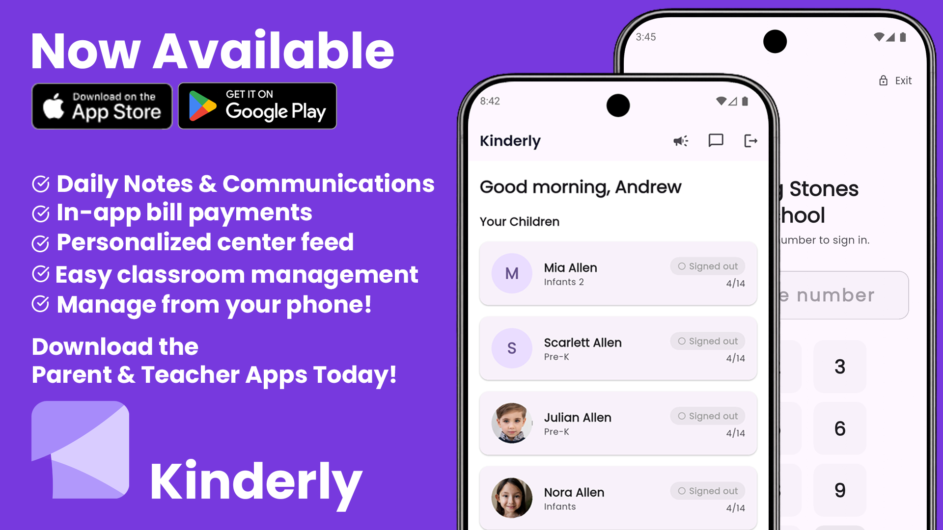 Kinderly Mobile Apps